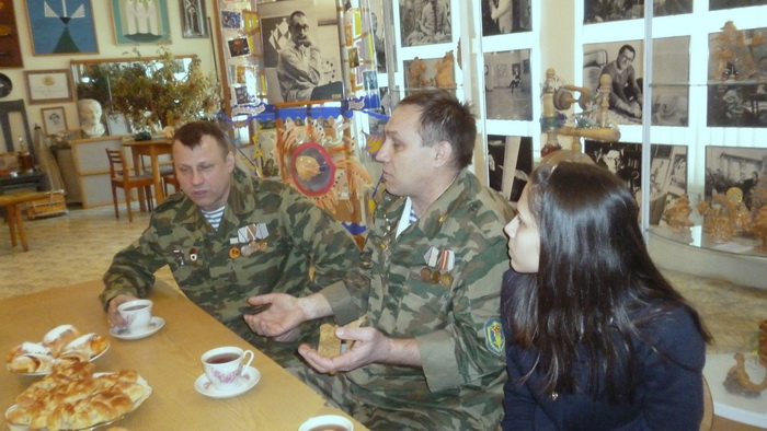 Ветераны Афганской войны в музее