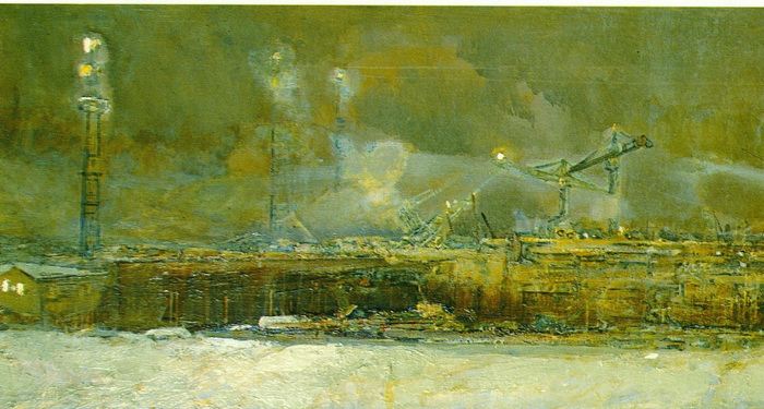 «Ночная смена». 1970. Холст, масло.